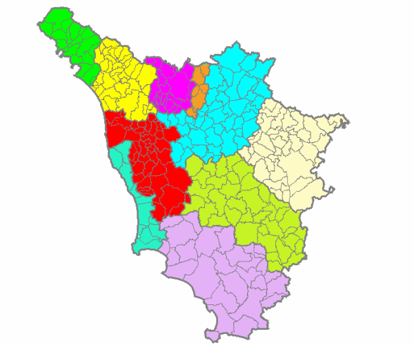 I comuni toscani